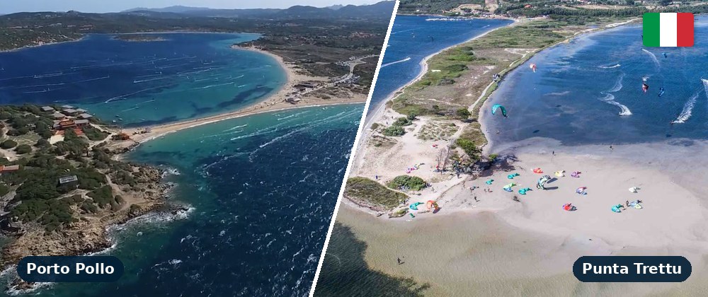 Kitesurfen Sardinië: Punta Trettu of Porto Pollo?